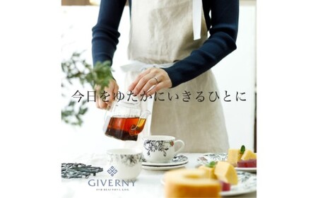リネンエプロン ／ ネックストラップ - チャコールグレー x オリーブ 1着 エプロン リネン 料理 キッチン 台所 ジヴェルニー 岡山県 倉敷市