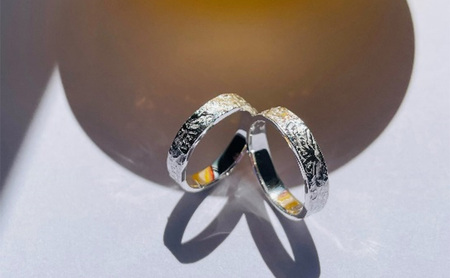 シルバーリング  / レディース メンズ シルバー アクセサリー ハンドメイド ［Moon Surface Ring ］