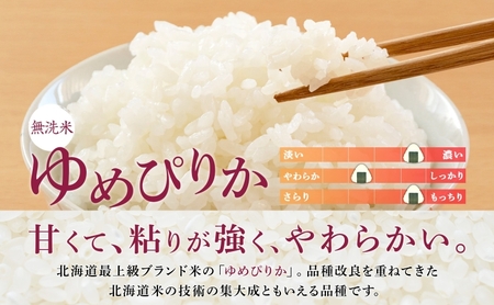 定期便 3ヵ月 無洗米 ゆめぴりか600g（ホクレン米）特A 3ヵ月 米