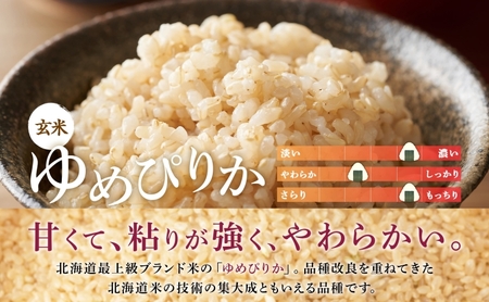 定期便 隔月3回 ゆめぴりか 12kg（ホクレン米）特A 玄米 米