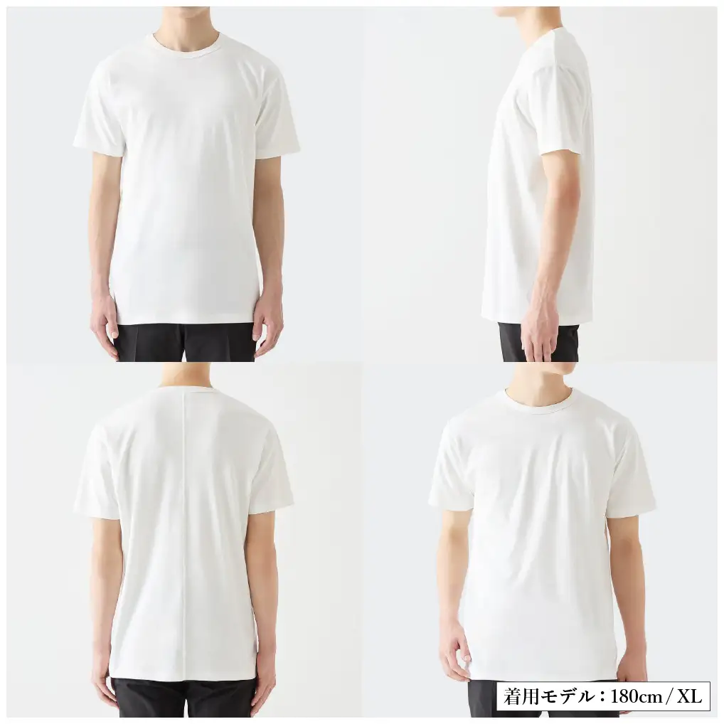 【XSサイズ】 EIJI T－SHIRT クルーネック ホワイト _SM13-2 