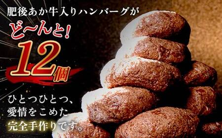 FKK19-997_あか牛入りハンバーグ100g×12個 牛 ハンバーグ 牛肉 ビーフ 肉 食品