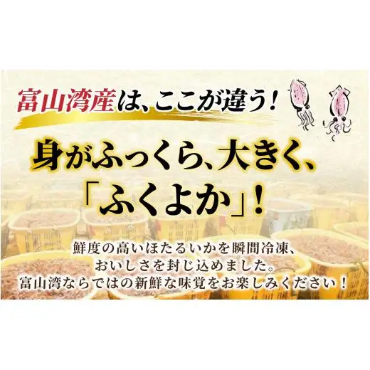 富山湾 ほたるいか 刺身・しゃぶしゃぶ用 ポン酢付