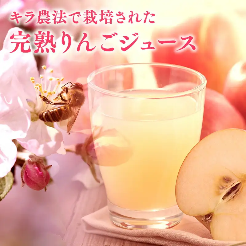 完熟りんごジュース「キラのしずく」1L×12本 〈 りんご