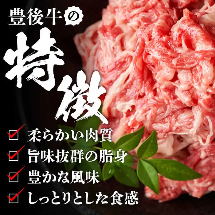 【全6回定期便】【大容量パック！】 おおいた豊後牛 牛肉 切り落とし 1.2kg (600g×2) 牛肉切り落とし 豊後牛[AREI048]
