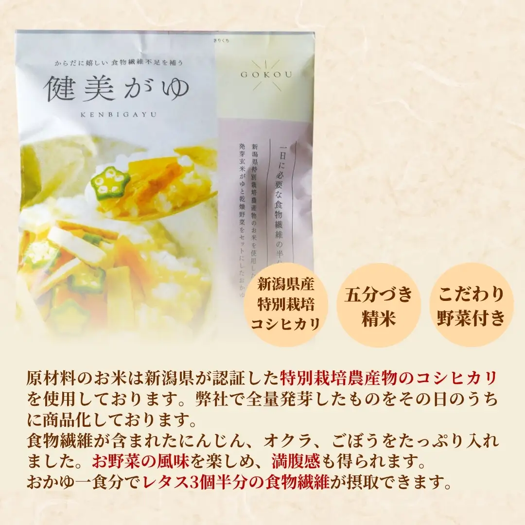 おかゆ健美がゆ（200g×20個入）| 新潟県 おかゆ パック