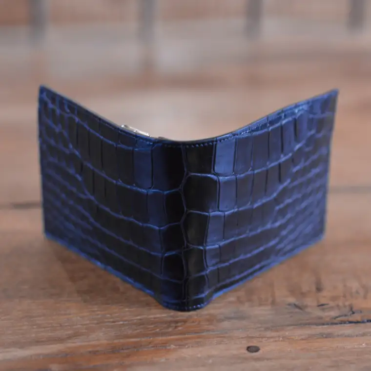 革製品 二つ折り財布 HalfWallet クロコダイル BB016