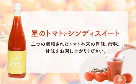 無添加 無塩 トマト ジュース 「 星のトマトミックス 」 180ml 12本  ジュース