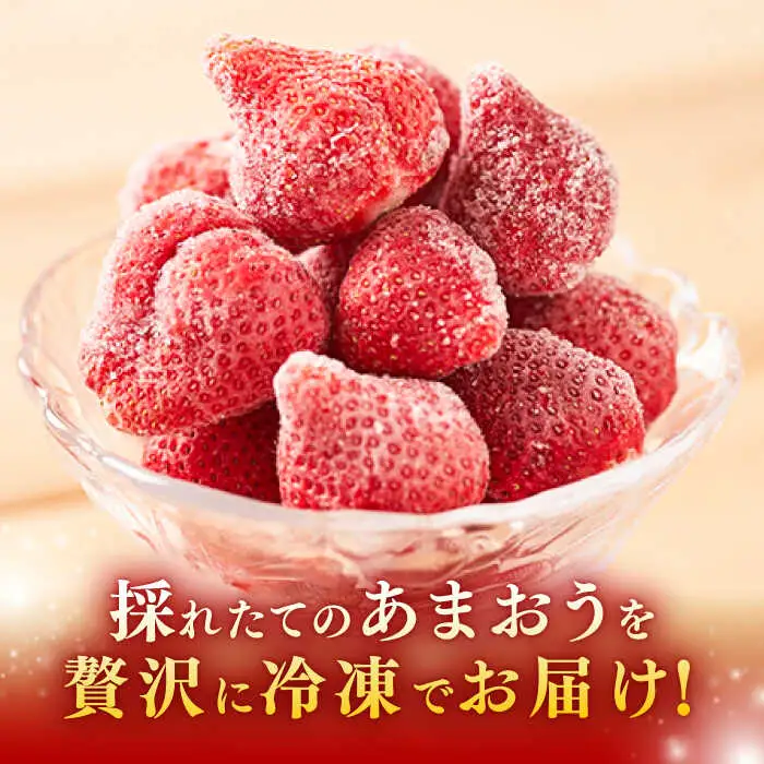 【農家直送！】 冷凍あまおう 2kg（500g×4パック）いちご 苺 糸島市 / みのりのりん [ABD007]