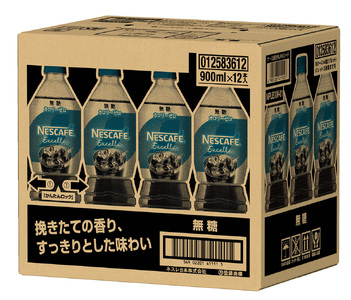 [定期便／3ヶ月] ネスカフェ エクセラ ボトルコーヒー 無糖 (900ml×12本)×3回 アイスコーヒー ネスレ [2054]