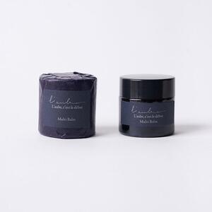 L’aube ネイル＆リップバーム 「ヨモギ」 8g ゴールデンオーガニックホホバオイル 日本産ミツロウ フランス産ラベンダー精油 よもぎ葉エキス 使用