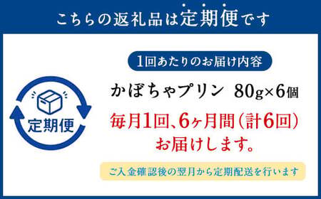 【 6ヶ月 定期便 】 濃厚 かぼちゃプリン 6個入り 6個×6回 計36個 ／ スイーツ おやつ デザート 洋菓子 カボチャ 南瓜 パンプキン 冷凍