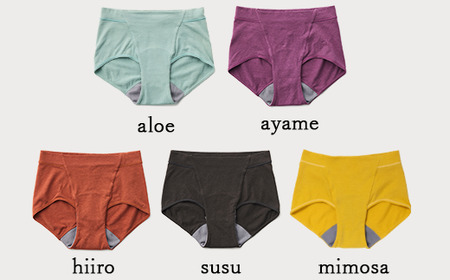 【デビューセット】ayame 吸水サニタリーショーツセット（スタンダード丈）【吸水パット2枚・持ち運びポーチ付き】｜分離型吸水ショーツ オーガニックコットン 消臭機能 日本製 ※離島への配送不可
