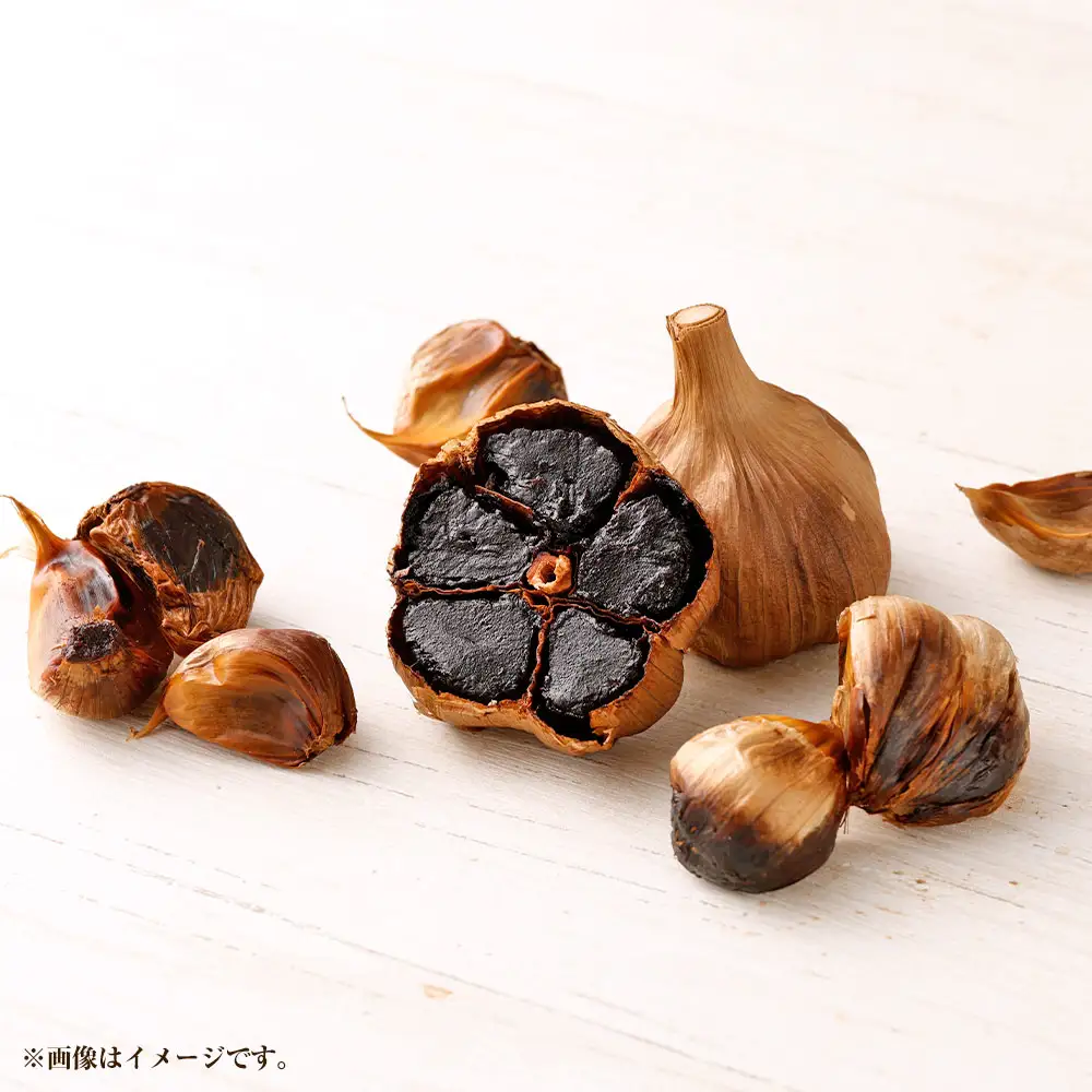 【青森県産】熟成 黒にんにく 大玉 プレミアム L玉×6 福地ホワイト六片種　