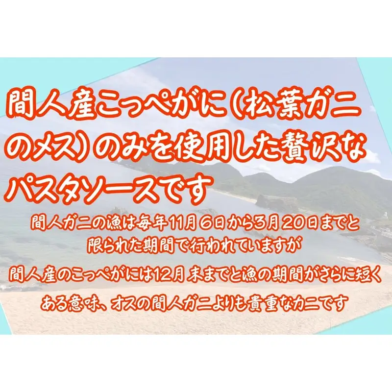 間人（たいざ）産こっぺがに100％　カニトマトソース　3パックセット カニトマトソース レトルト カニ 3パック ふるさと納税 トマトソース