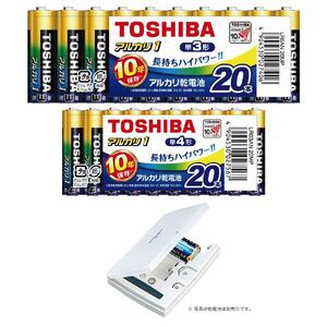 東芝 防災グッズ アルカリ乾電池単3・4形 バッテリーチェッカー X-JOUBI SET MINI