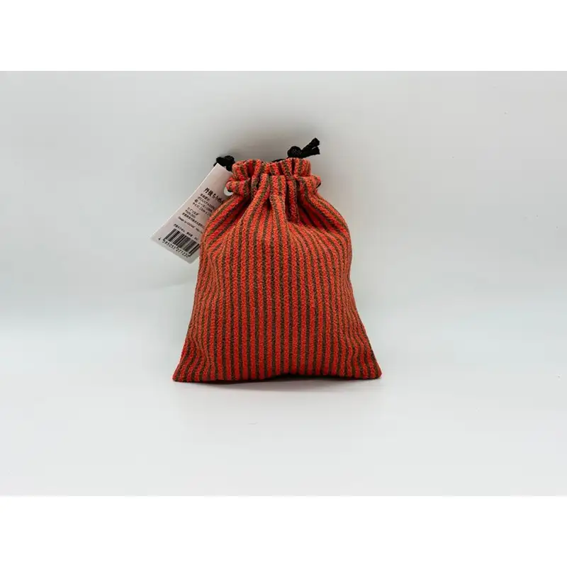 丹後ちりめん 祭巾着（おに） サイズ：約17cm×13cm