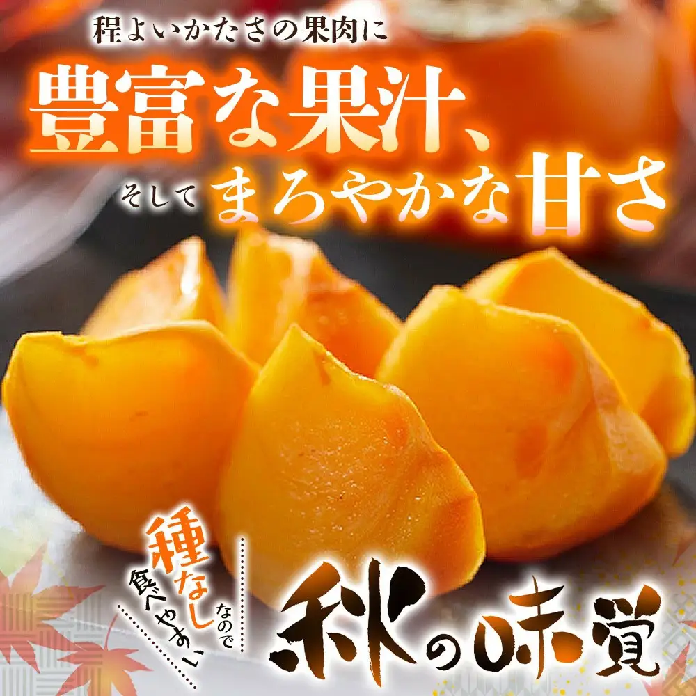 【2026年先行予約】種無し柿 早生刀根柿 1.8kg 2026年9月下旬～10月下旬頃に順次発送予定（お届け日指定不可）/ 和歌山 柿 かき フルーツ 果物 くだもの 刀根 種無し【kgr003A】