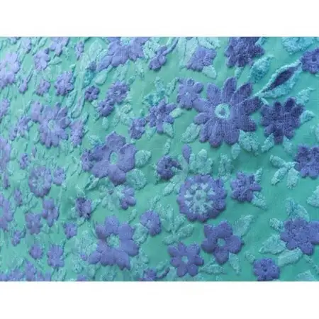NAKAYA KINKAZAN TEXTILEハンドメイド用生地 約135×30 ニッコール ブルー_装飾品・工芸品  織物 _【1588697】