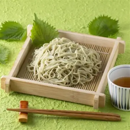 【期間限定】渡辺製麺の信州そば 青しそ生そば3人前(500g) 夏限定 冷蔵品 信州八ヶ岳よりお届け_麺 そば  ソバ 蕎麦_【配送不可地域：離島】【1591248】