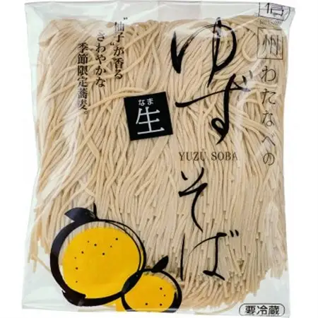 【期間限定】渡辺製麺の信州そば ゆず生そば3人前(500g) 秋冬限定 冷蔵品 信州八ヶ岳よりお届け_麺 そば  ソバ 蕎麦_【配送不可地域：離島】【1591289】