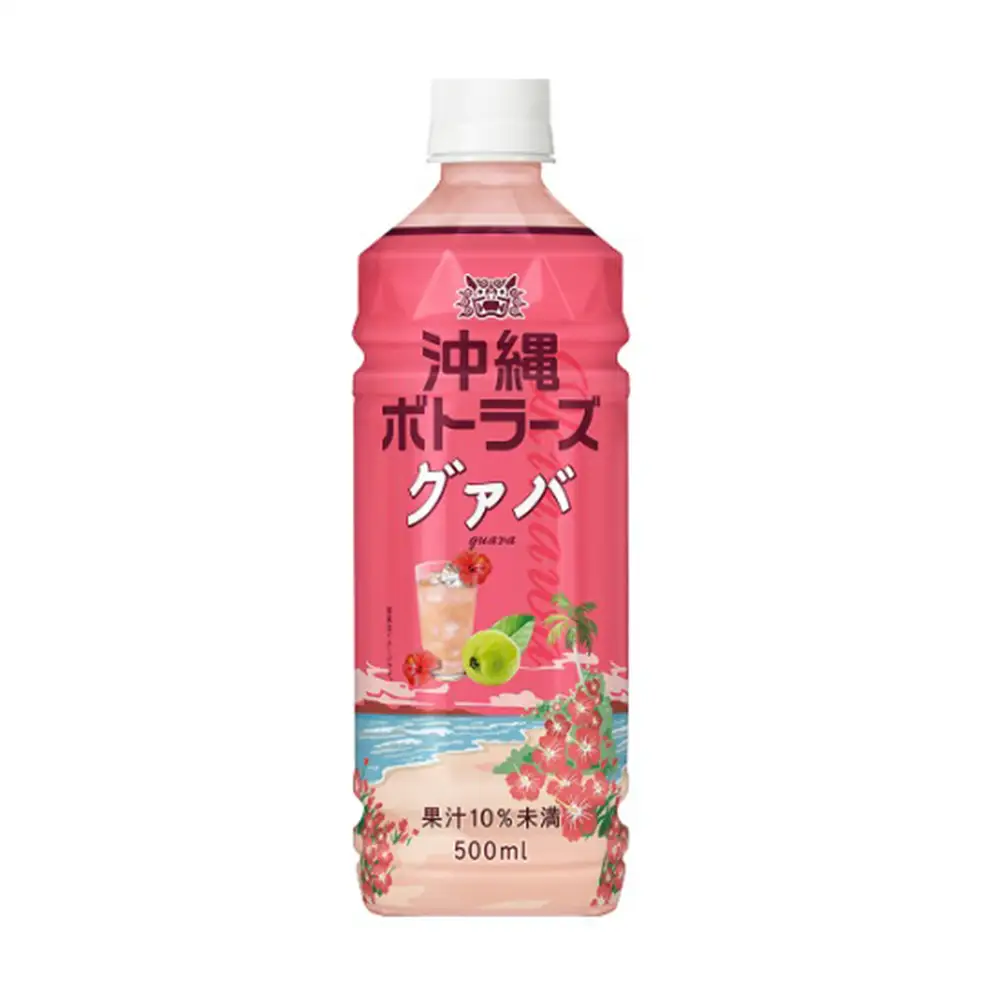 【沖縄ボトラーズ】グアバ果汁10％ 500ml×24本入り