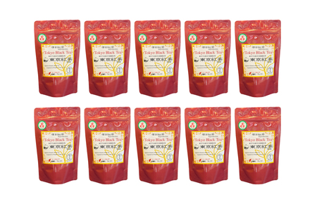 木下園の国産「東京紅茶」 リーフタイプ５０ｇ×10パックセット HAI010
