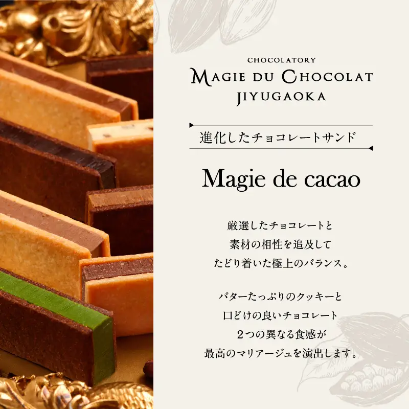 チョコレート専門店 マジドゥショコラ マジドカカオ 16個入り チョコレートサンド 濃厚スイーツ ギフト 贈り物 洋菓子_0010-006-se4