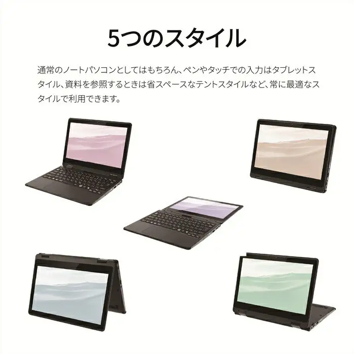 パソコン FMV  LIFEBOOK WQ1/K1  Windows11 Intel Celeron N4500 メモリ8GB 約128GB フラッシュメモリ Office有り ノートパソコン