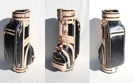 【小山ゴルフバック製作所】キャディバッグ CB-01 ＜帆布×栃木レザー＞【11100-0972】