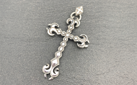 Vampire cross pendant ヴァンパイアクロスペンダント ｜ シルバー シルバー925 ハンドメイド 手作り アクセサリー 十字架 モチーフ ペンダントトップ ネックレス チャーム ジュエリー アクセ ファッション 人気 シンプル ギフト プレゼント 年末年始 お中元 お歳暮 内祝い 快気祝い