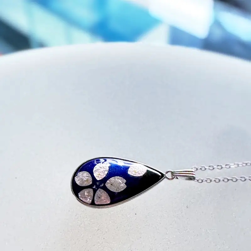 伝統工芸品 七宝ペンダントしずく 桜 FZ26-853