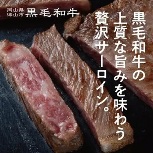 【岡山県産黒毛和牛】サーロインステーキ　約200g×3枚【配送不可地域：離島】【1419941】