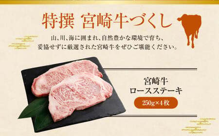 ＜特撰宮崎牛づくし(5種類)計4.5kg＞2ヶ月以内に順次出荷【c612_hn_x1】