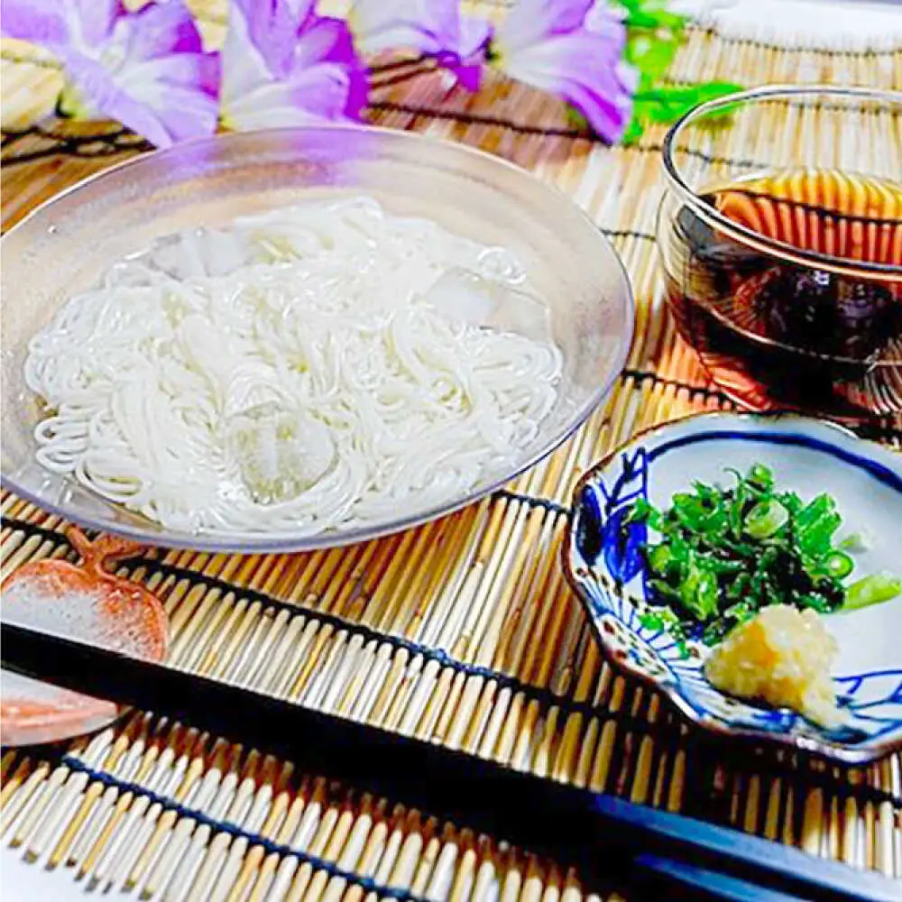 【つるっと！のどごし】島原手延そうめん 担々スープ 3食セット（50g×6束）/ 麺 乾麺 手延べ そうめん 素麺 そうめん ソーメン 担々麺 / 南島原市 / 三和サービス株式会社[SGB001]