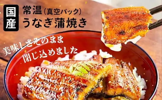 【メール便・常温タイプ】国産うなぎ蒲焼きカット100ｇ(B1006-1)