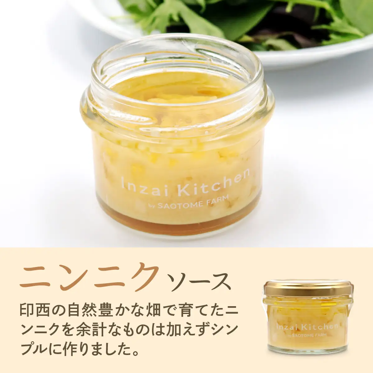 Inzai Kitchien 畑のソース「ニンニクソース」3個セット [0545]