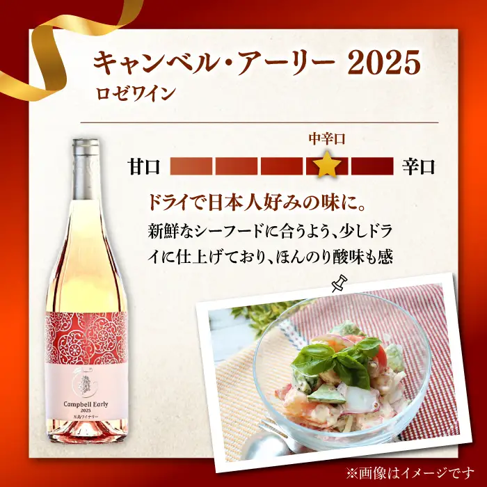 キャンベル・アーリー ロゼ 2025 酒 お酒 ワイン ロゼワイン ぶどう 葡萄五島市/五島ワイナリー[PAG030]