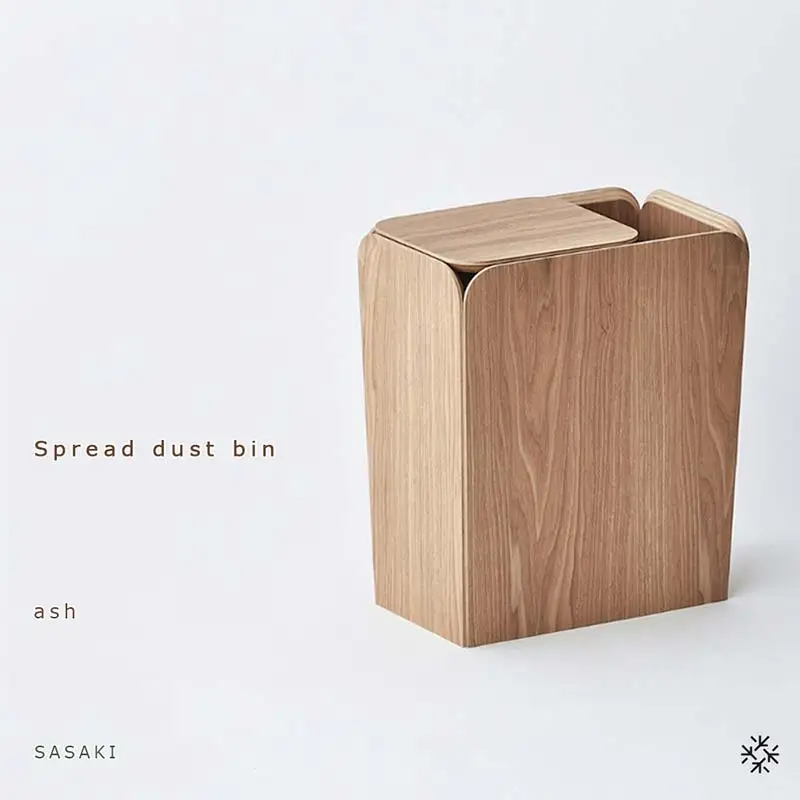 木製ダストボックス Spread dust bin（スプレッドダストビン） ash／SASAKI HOKKAIDO WOOD F6S-363
