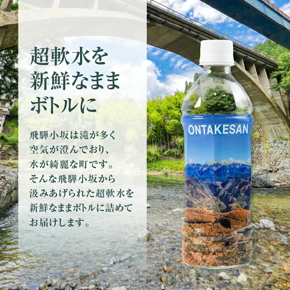 【先行予約2026年11月から発送開始】【定期便 12回】飛騨小坂の水（ナチュラルミネラルウォーター）500ml×24本（1箱24本入り）× 12カ月【110-C】