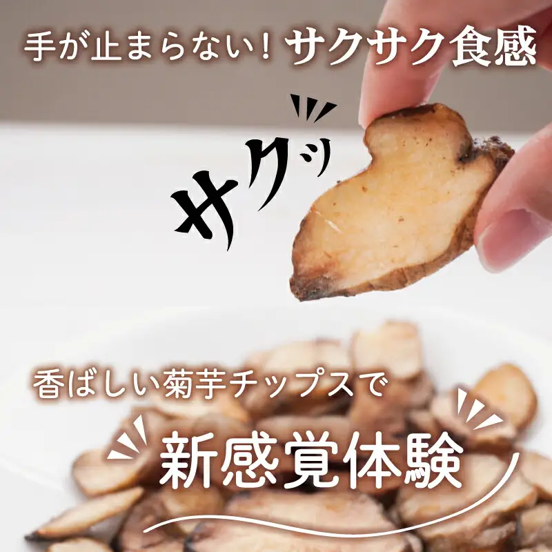 菊芋 チップス 2袋セット お試し イヌリン 国産 いも 菊芋茶 きくいも キクイモ SDGs エコ サスティナブル 農薬不使用 食物繊維 野菜 おやつ おつまみ 三重県産