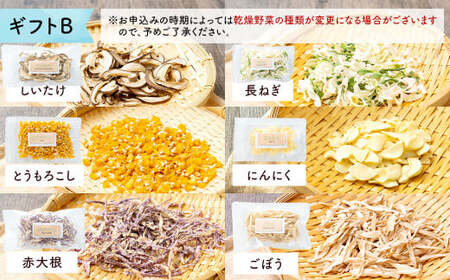 乾燥野菜 ギフトB （6品入り） やさい 野菜 乾燥 乾菜 詰め合わせ 詰合せ セット 【2026年12月上旬～2027年1月下旬発送予定】