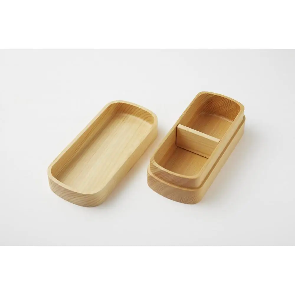 ◇紀州桧弁当箱 タイプS-4 NA ナノコート 弁当包みセット【ミズタマ】【TN137】