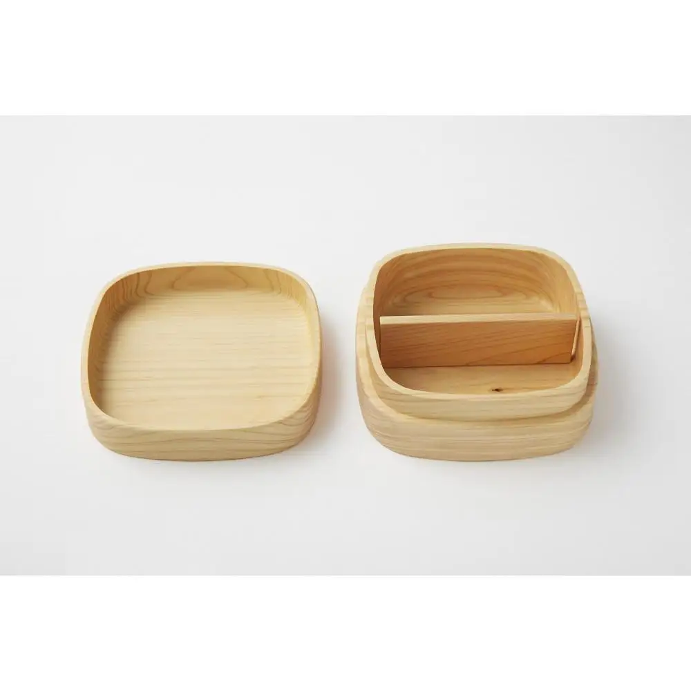 ◇紀州桧弁当箱 タイプVM NA ナノコート 弁当包みセット【オハナ】【TN150】