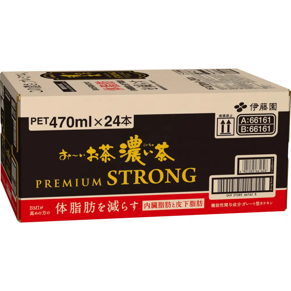 【定期便6ヶ月】お～いお茶　濃い茶PREMIUM STRONG470ml×24本　［おーいお茶 ペットボトル ケース 箱 伊藤園 静岡］