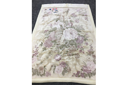 C.R.P加工毛布 2枚合わせマイヤー毛布 シングルサイズ ピンク 1枚 21508柄 [0616]