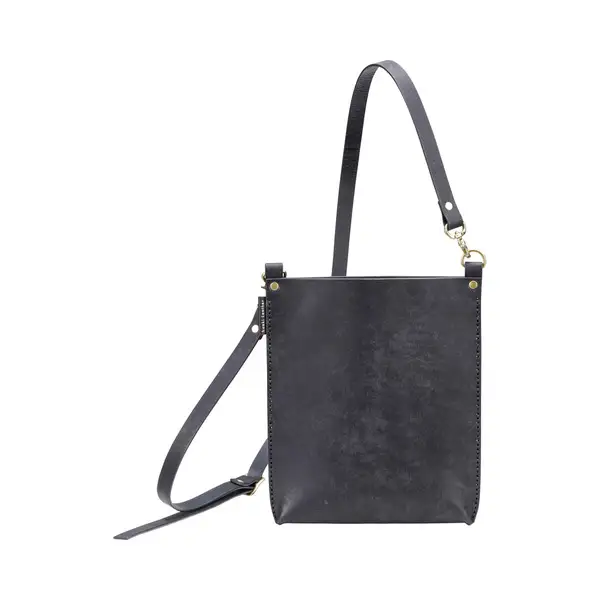 豊岡鞄 haaki Leather SDバッグ HLB101 ネロ / KOMOREBI 木和田正昭商店 牛皮革 革 ショルダーバッグ レディース 高級 おしゃれ バッグ かばん カバン 鞄 シンプル デザイン ハンドメイド ブラック 黒色