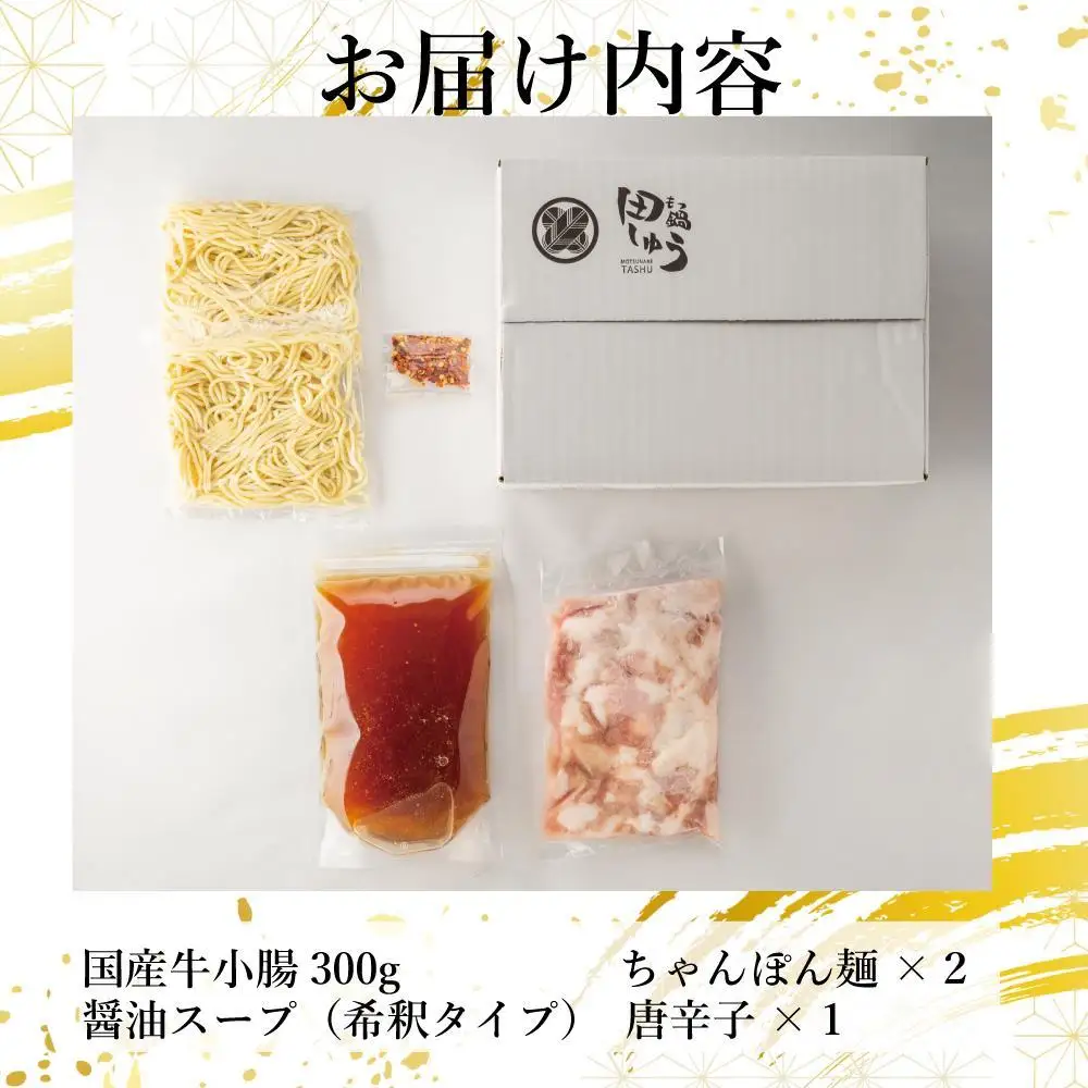 博多もつ鍋専門店 『もつ鍋田しゅう』 もつ鍋 セット 醤油味  ２人前