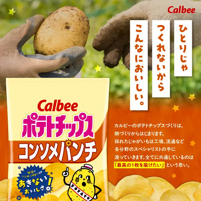 カルビー ポテトチップス【コンソメパンチ】16袋 K194-002_05 菓子