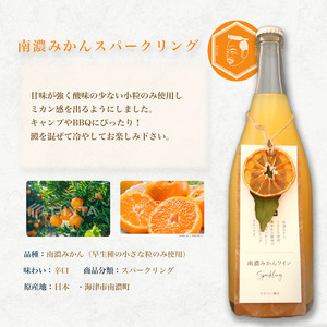 飲み比べセット 南濃みかんスパークリングワイン GIN 飲み比べセット【スパークリングワイン750ml GIN500ml】